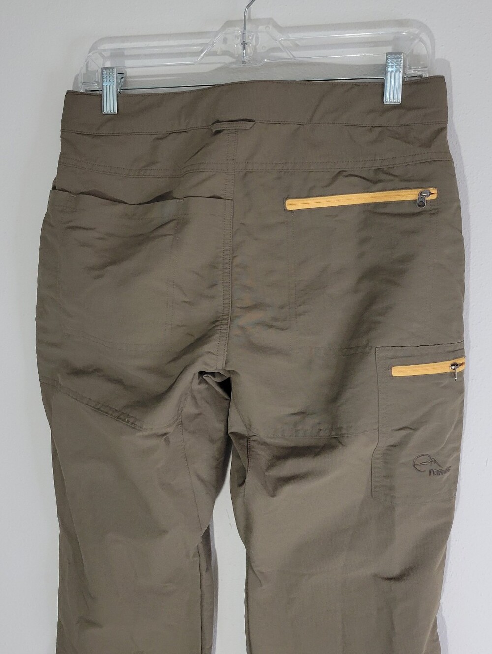ROSCOE Men's SIZE 14 Olive Outdoor Pants with Yellow Accents - Picture 4 of 9